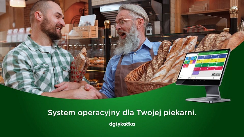 Nowoczesny system POS Dotykacka do piekarni