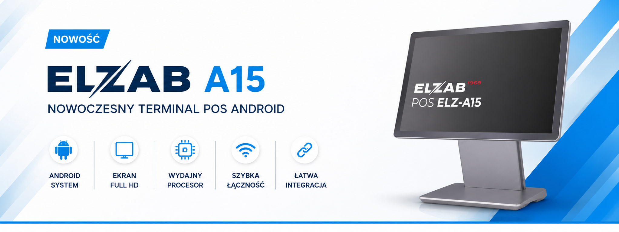 ELZAB A15 nowoczesny terminal POS Android