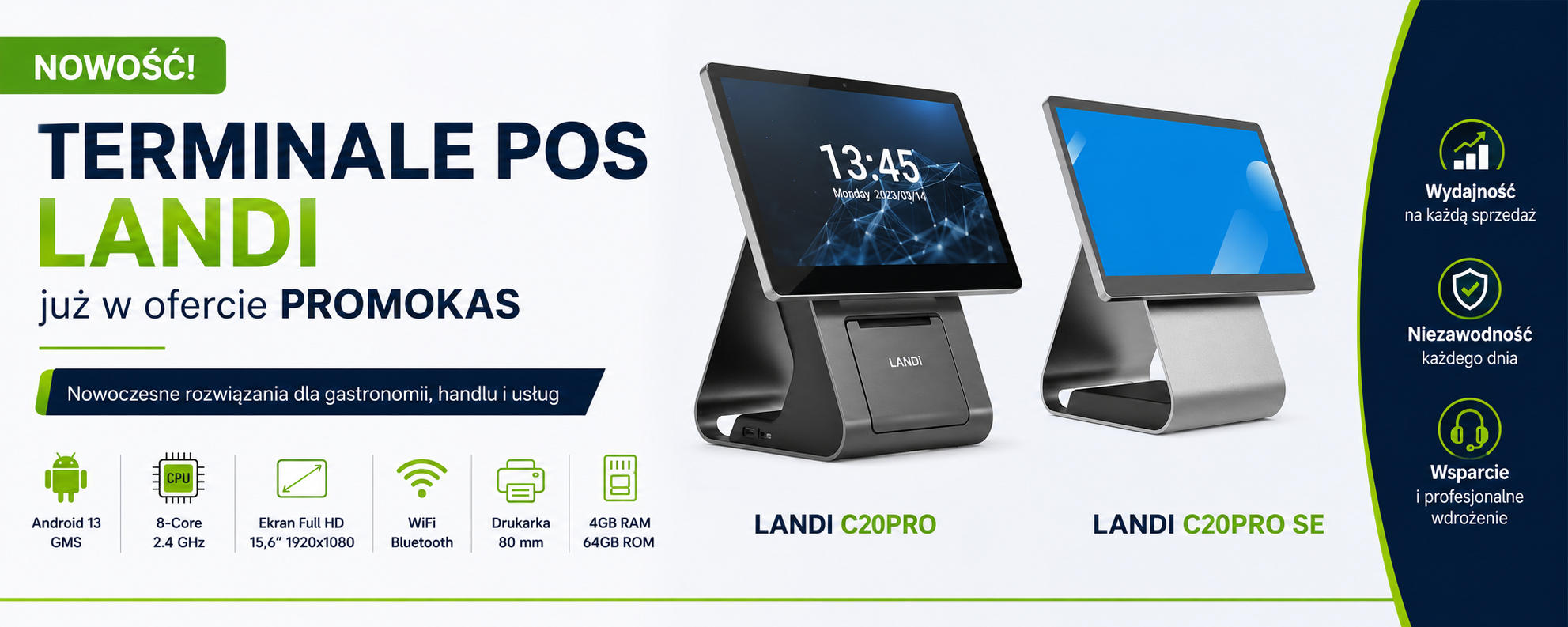 Dotykowy terminal POS Landi C20Pro SE