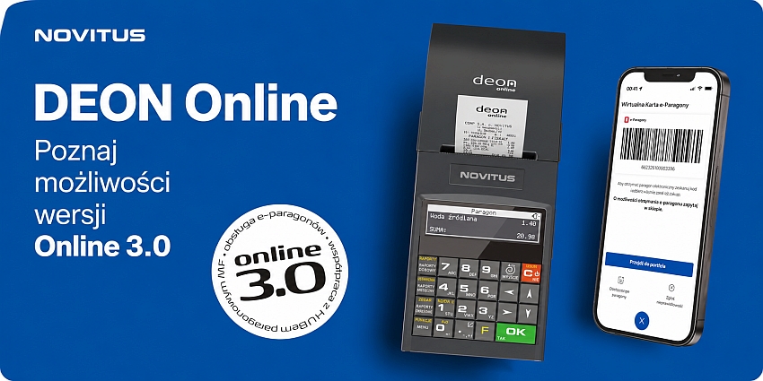 Mobilna drukarka fiskalna Novitus Deon Online