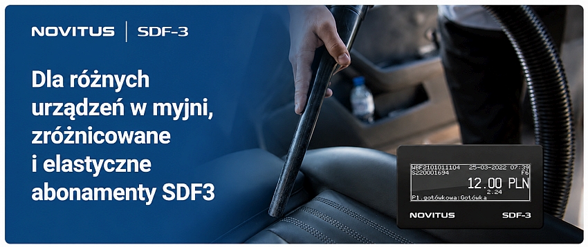 Novitus SDF-3 kasa fiskalna do myjni samoobsługowej