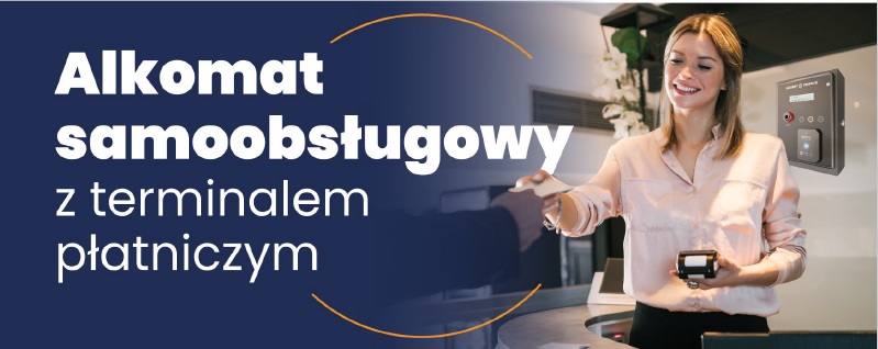 Samoobsługowy alkomat z terminalem płatniczym