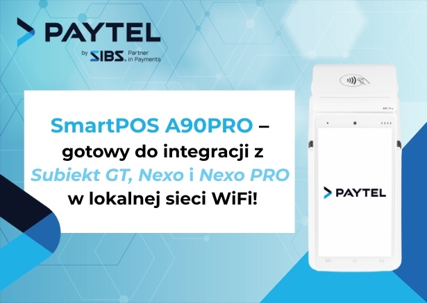 Terminal Paytel A90 PRO z Subiektem GT – integracja w sieci LAN